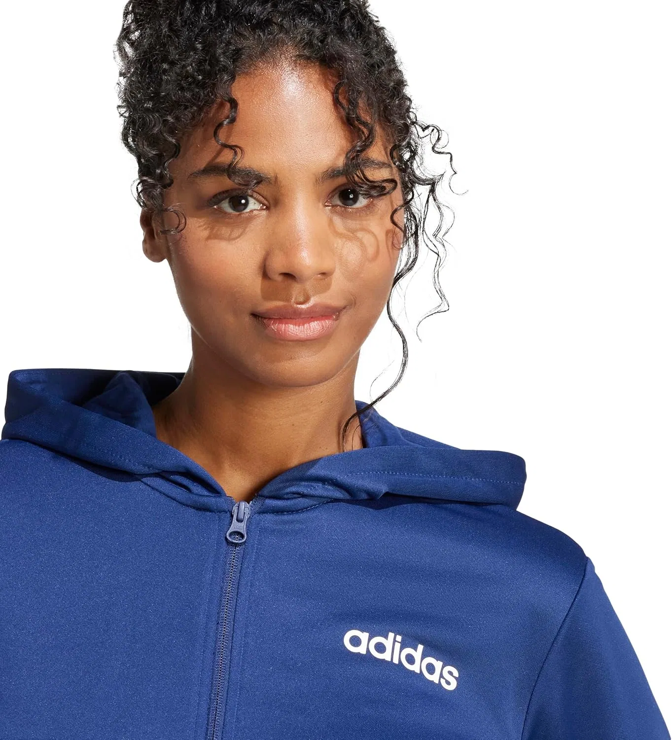 Женский спортивный костюм adidas, темно-синий — фото 4