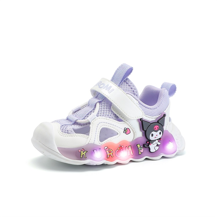 

Сандалии KUROMI x Kulomi Breathable Quick Dry Low Top для детей 3–7 лет Sanrio, белый/фиолетовый