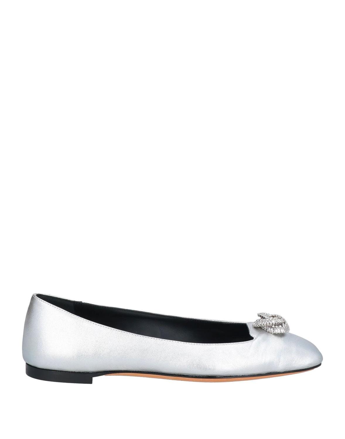 Балетки Giuseppe Zanotti, серебряный