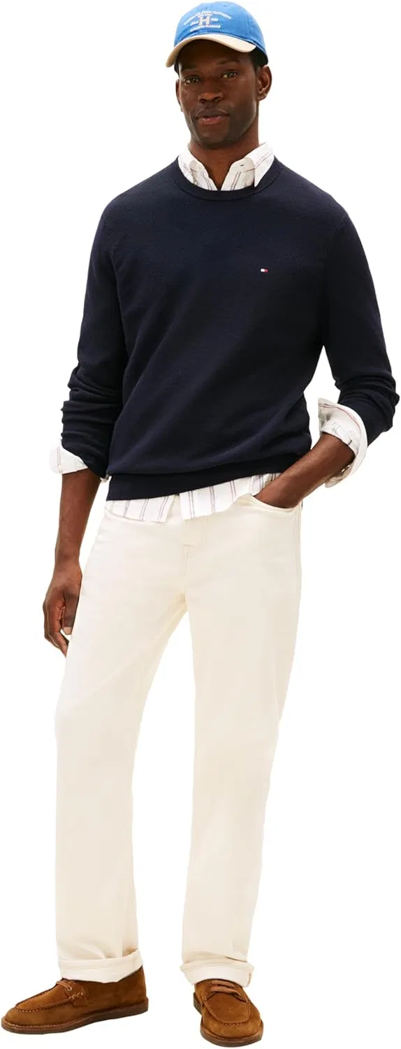 Свитер с круглой горловиной Tommy Hilfiger для мужчин, Desert Sky — фото 3
