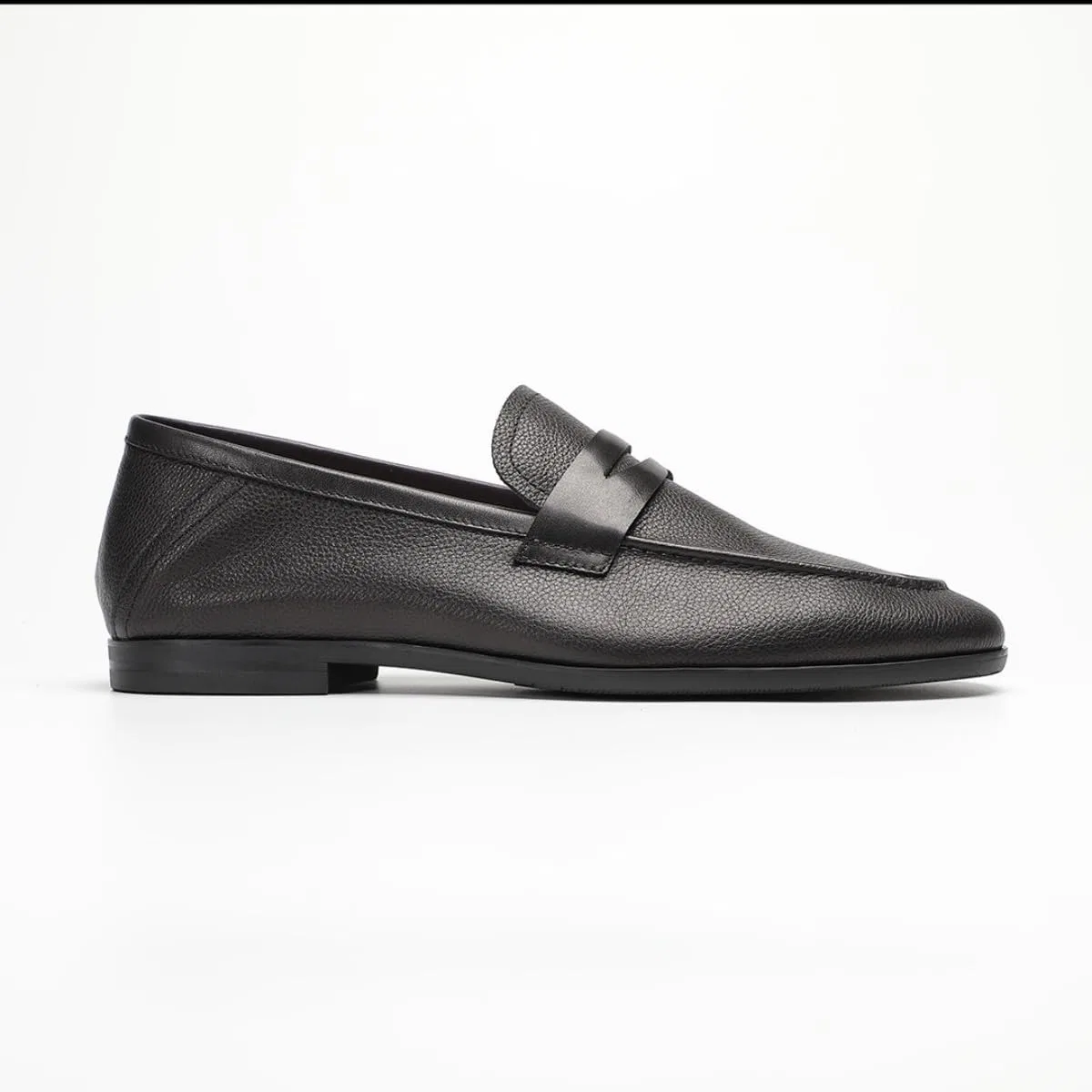 Лоферы, кожаные, Casual, Black FIAVOM — фото 4