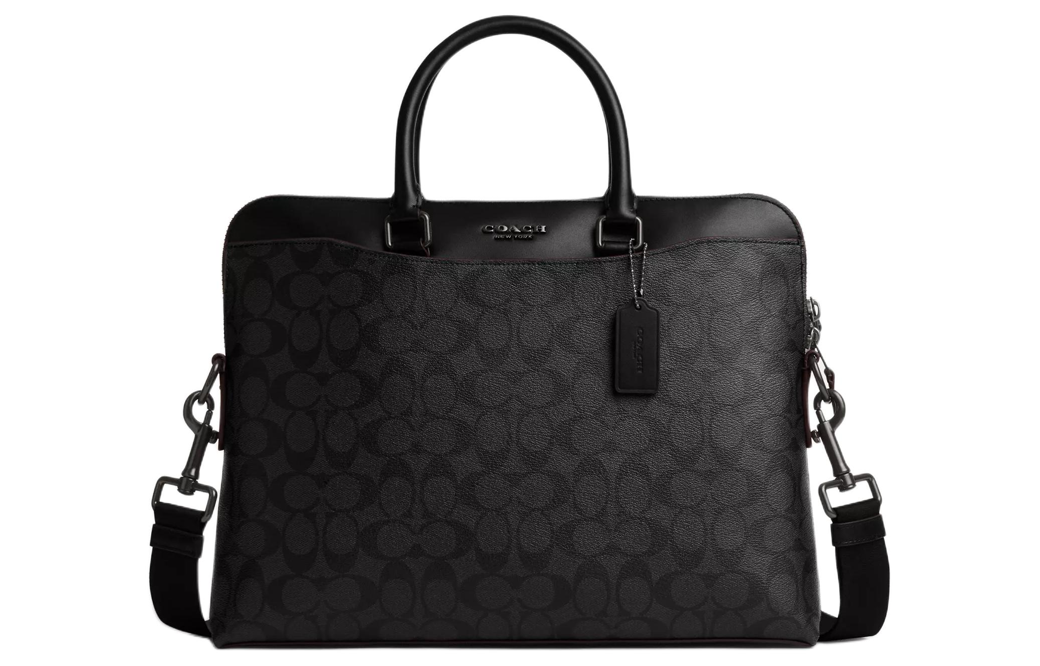 

Кожаная наплечная сумка Beckett, через плечо, мужская черная COACH