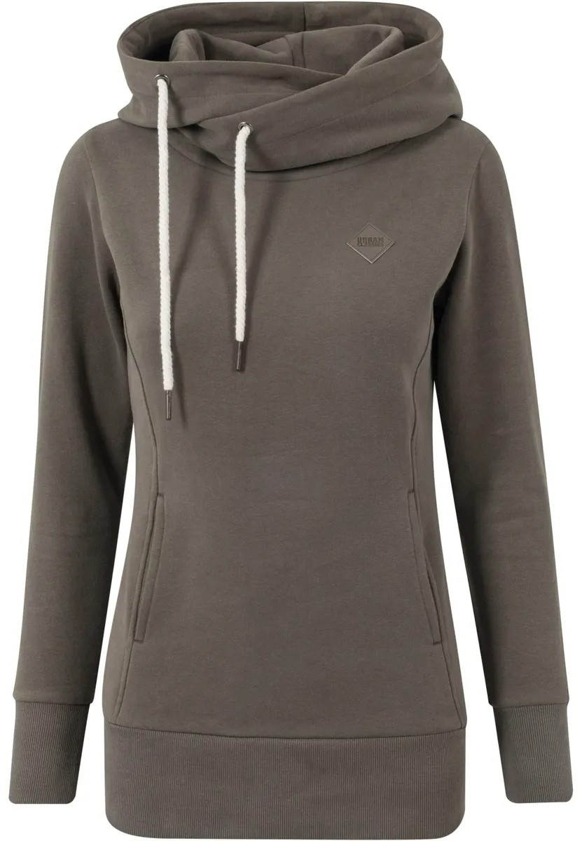

Толстовка URBAN CLASSICS " Urban Classics Ladies Long Logopatch Hoody", оливковый