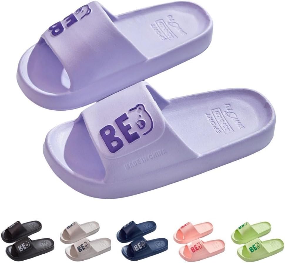 

Милые шлепанцы в виде медвежонка Albiva, фиолетовый