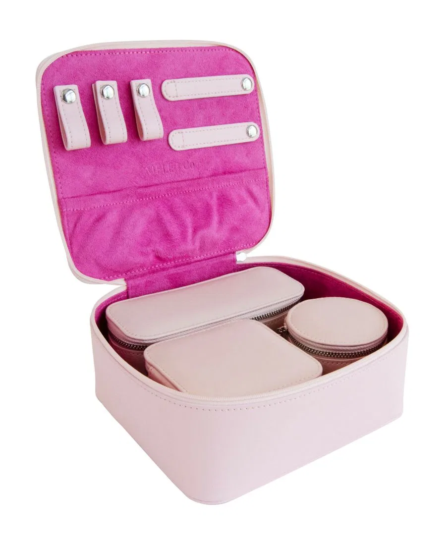 Дорожный футляр для ланч-бокса Barbie Bento Box, шкатулка для украшений Mele & Co, розовый — фото 2