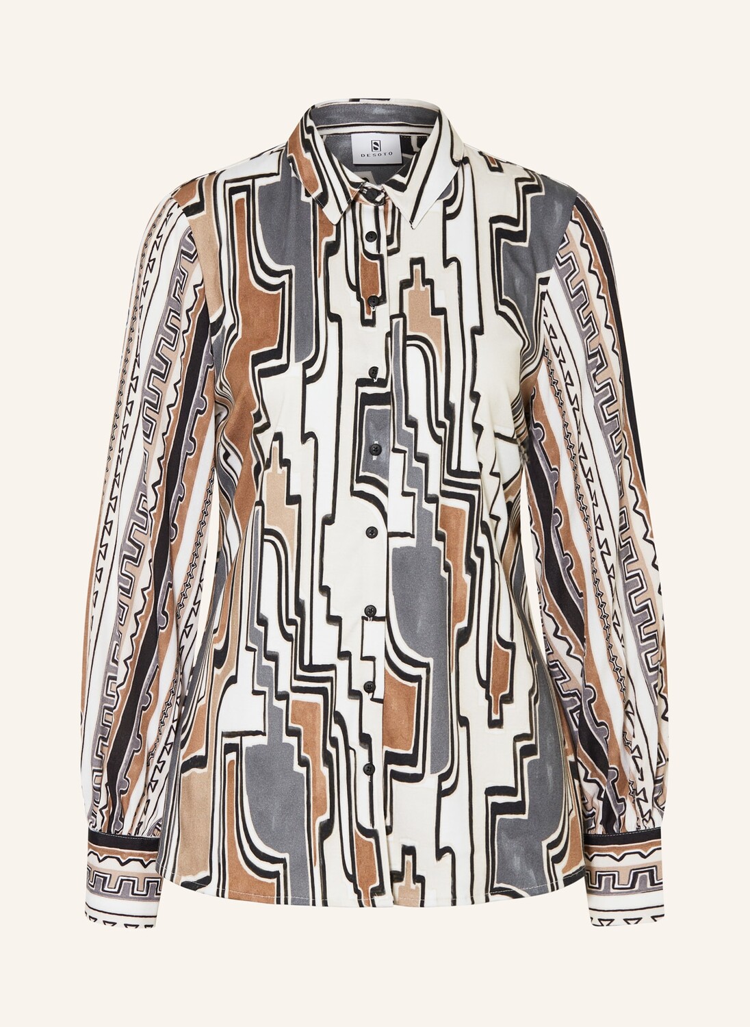 

Блузка-Рубашка пиа из микса материалов Desoto, бежевый