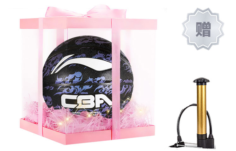 

LINING Коллекция CBA баскетбольный мяч PU фиолетовый размер 7 тренировочный соревновательный unisex Китай