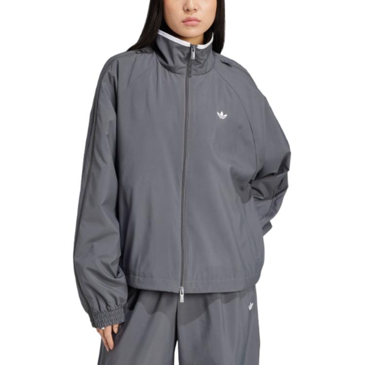 Adidas Originals Адидас Курка с застежкой-молнией, Dark Gray — фото 3