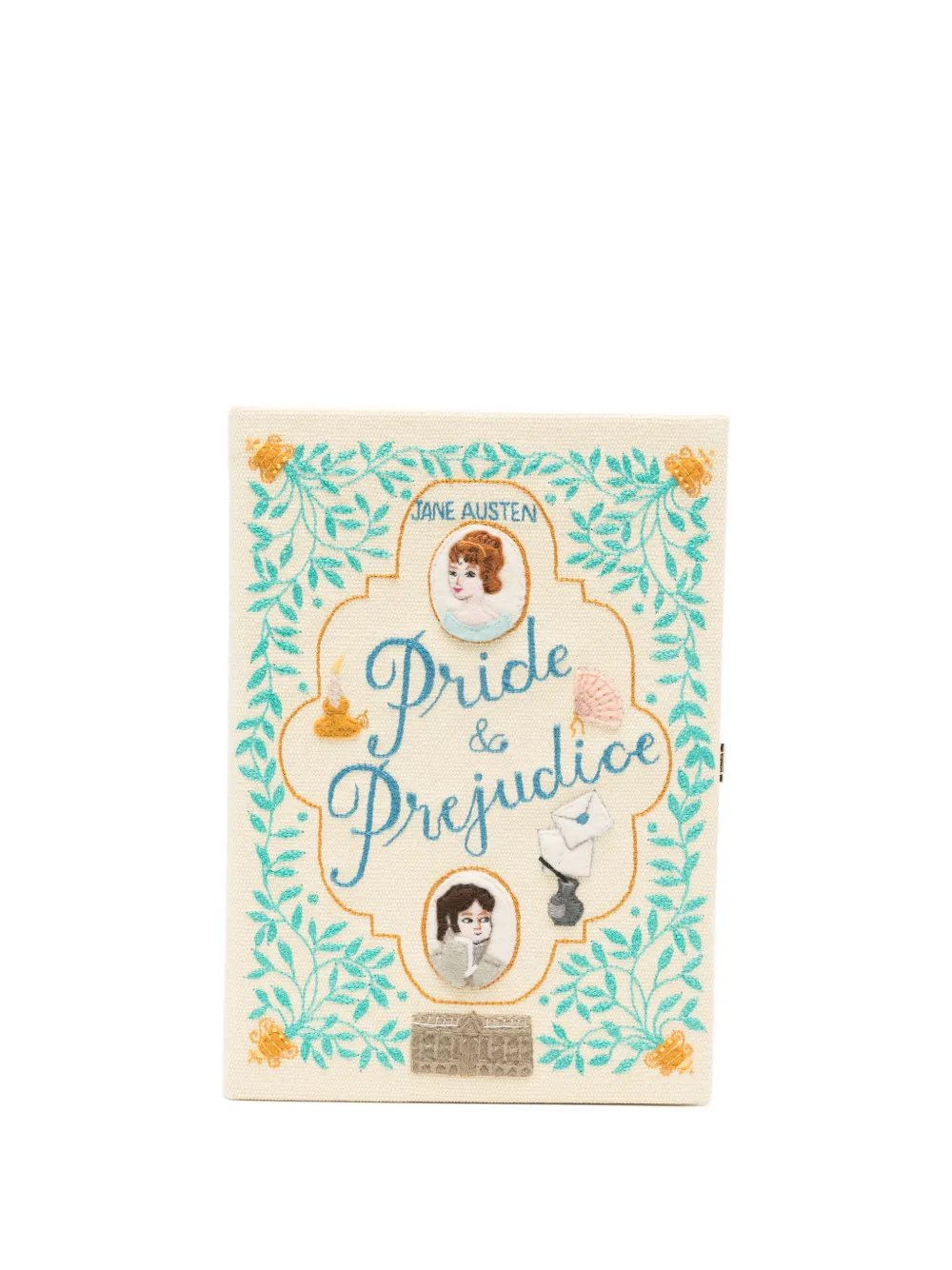 

Мини-сумка с вышитым рисунком Olympia Le-Tan, бежевый