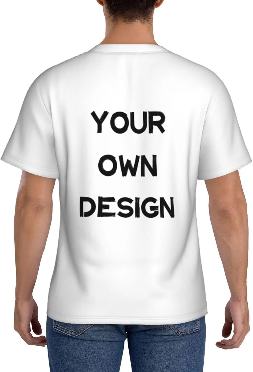 Футболка с принтом Custom Shirt с логотипом и текстом — фото 3