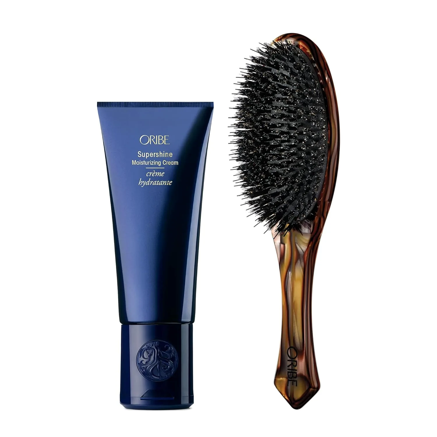 Увлажняющий крем Oribe Supershine Суперблестящий увлажняющий крем и плоская щетка дуо