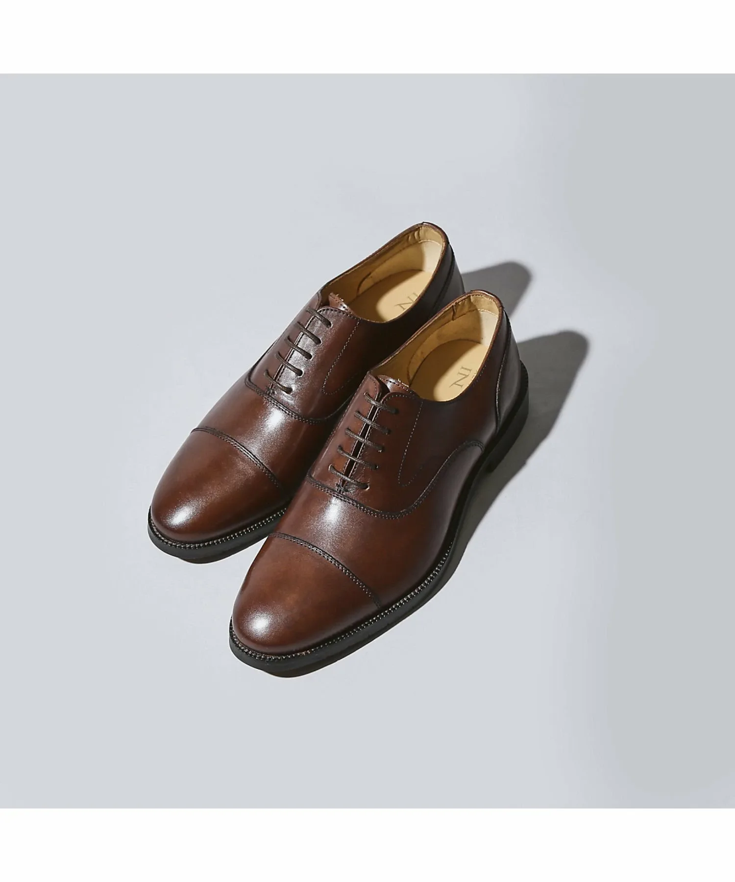 Туфли с прямым носком и внутренним крылом AlfredoBANNISTER, Dark Brown
