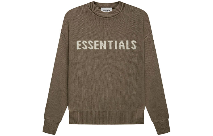

Fear Of God Essentials Детский вязаный свитер осень-зима 21, цвет "Harvest Wheat Brown"