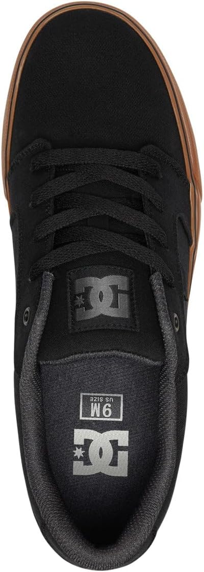 Мужские повседневные скейт-кеды DC Shoes Anvil, черный — фото 4
