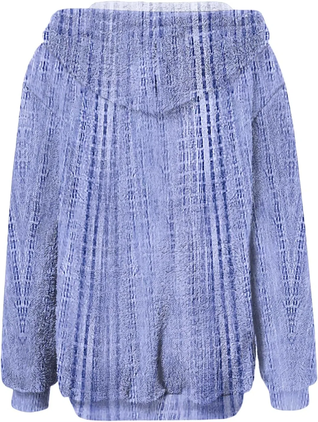 Женская флисовая куртка с капюшоном Zip Up, 3-sky Blue — фото 3