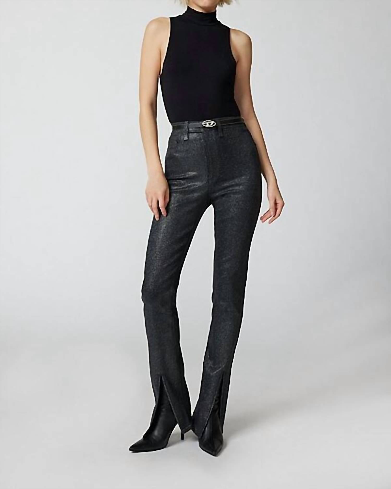 

Джинсы Colleen High Rise Slim Flare In Black PISTOLA