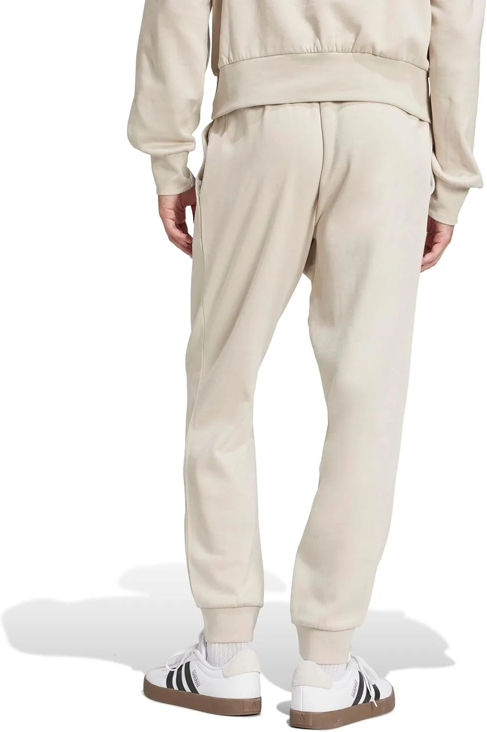 Мужские спортивные брюки Adidas Essentials Feel Cozy из флиса, белый — фото 3
