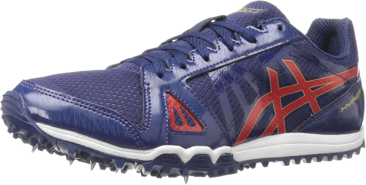 Кроссовки ASICS Men's Hyper XC Cross Country Spike, Estate Blue Vermilion Rich Gold