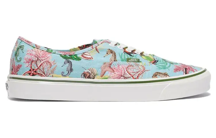 

Кроссовки Vans Authentic Series Skateboard Shoes Unisex Low-Top Blue Pink/Green