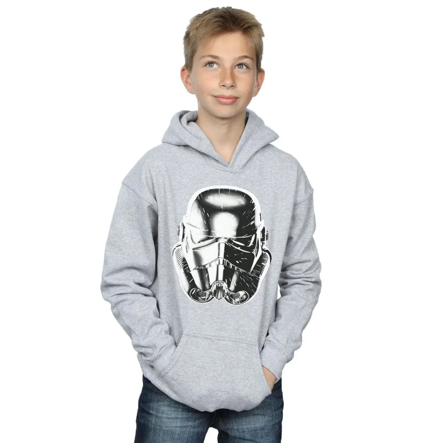 Худи с принтом Stormtrooper Star Wars, серый