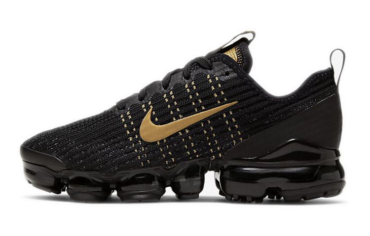 

Кроссовки Nike Air VaporMax Flyknit 3 Black Metallic Gold GS