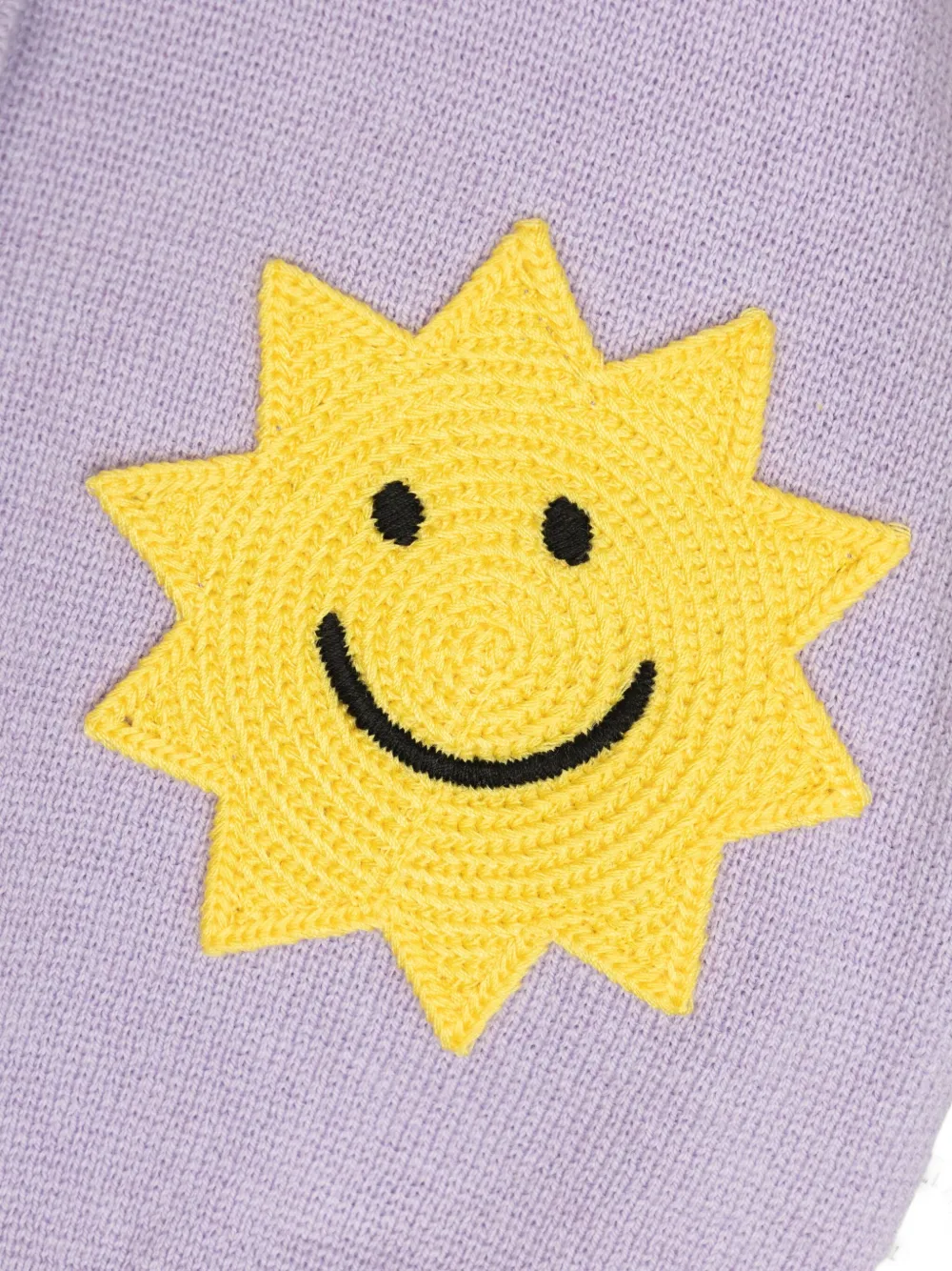 Кардиган с нашивками Stella McCartney Kids, фиолетовый — фото 3