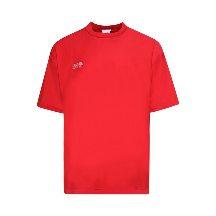 

Футболка Vetements Inside Out Label T-Shirt Red, красный