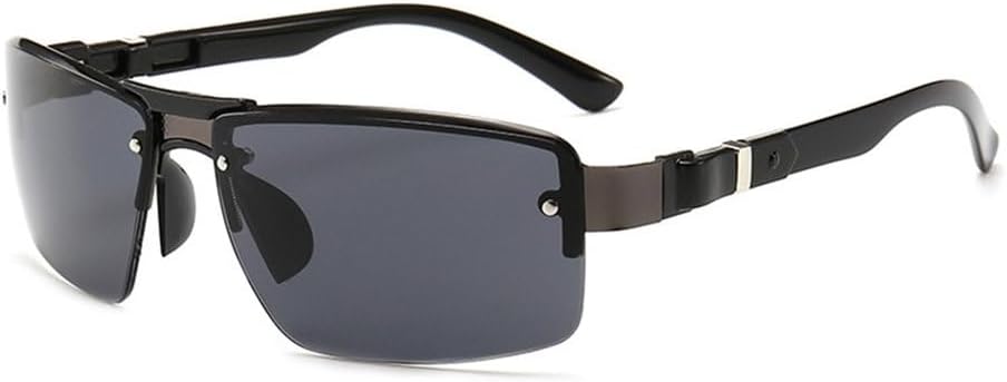 

Модные мужские винтажные металлические прямоугольные солнцезащитные очки, классические солнцезащитные очки с покрытием линз, очки для вождения, для мужчин и женщин TYUVIVO, 1