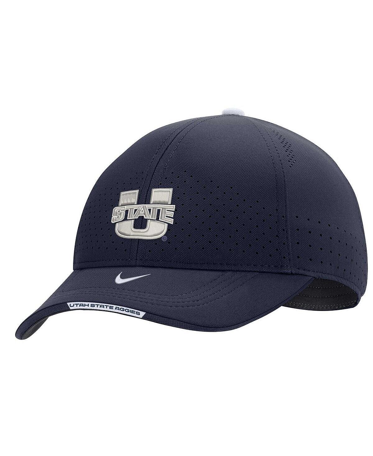 

Мужская темно-синяя регулируемая кепка штата Юта Aggies 2022 Sideline Legacy91 Performance Nike