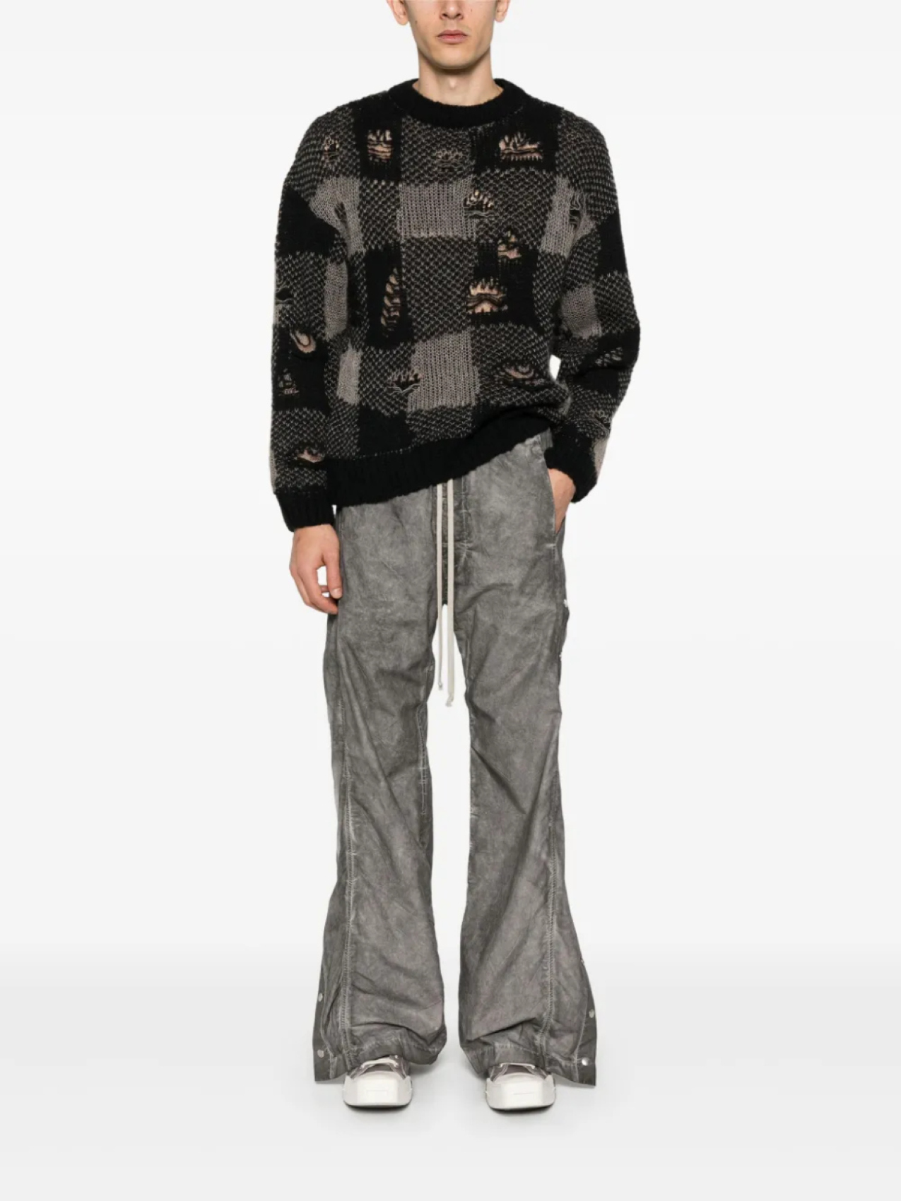 

Rick Owens DRKSHDW брюки Pusher, серый