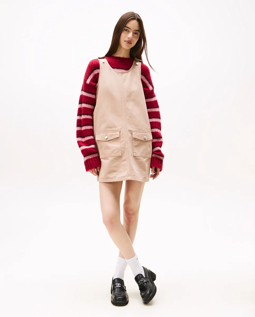 

Женское платье с лифом и карманами спереди Tommy Jeans, песочный