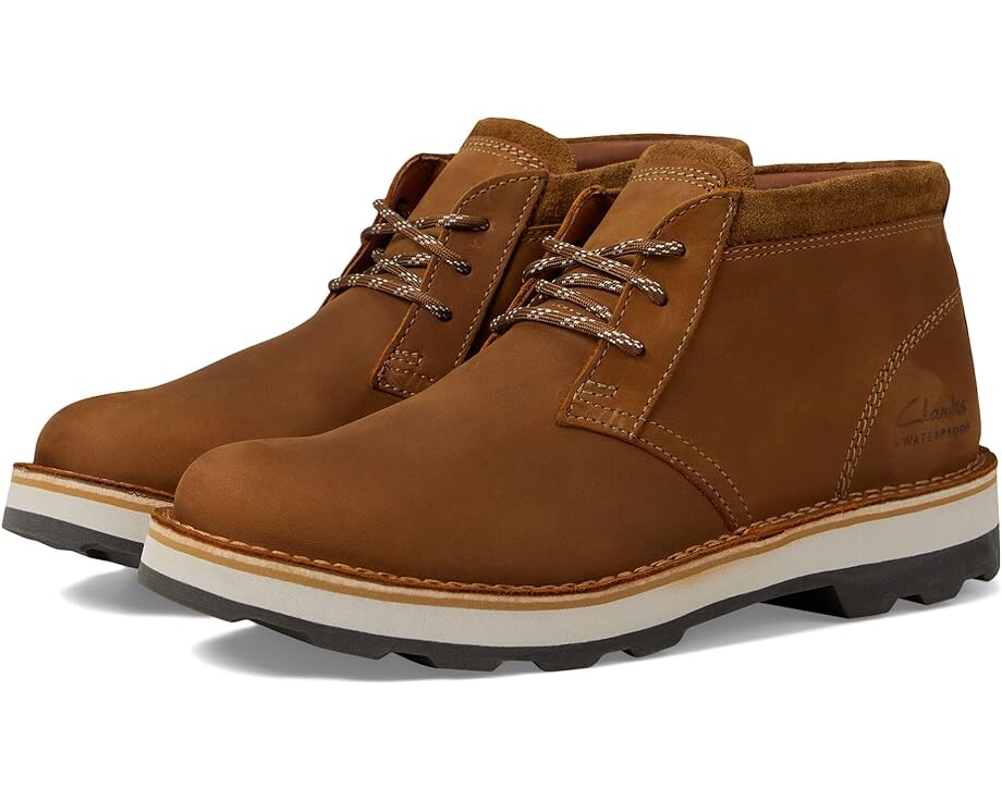 

Ботинки Clarks Corston DB Waterproof, цвет Brown Leather Waterproof