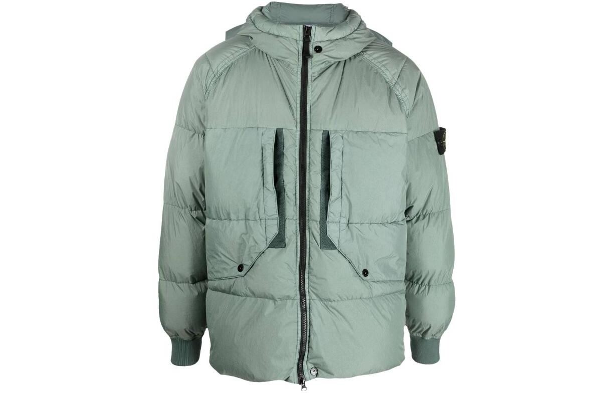 

Пуховик мужской зеленый Stone Island, зеленый