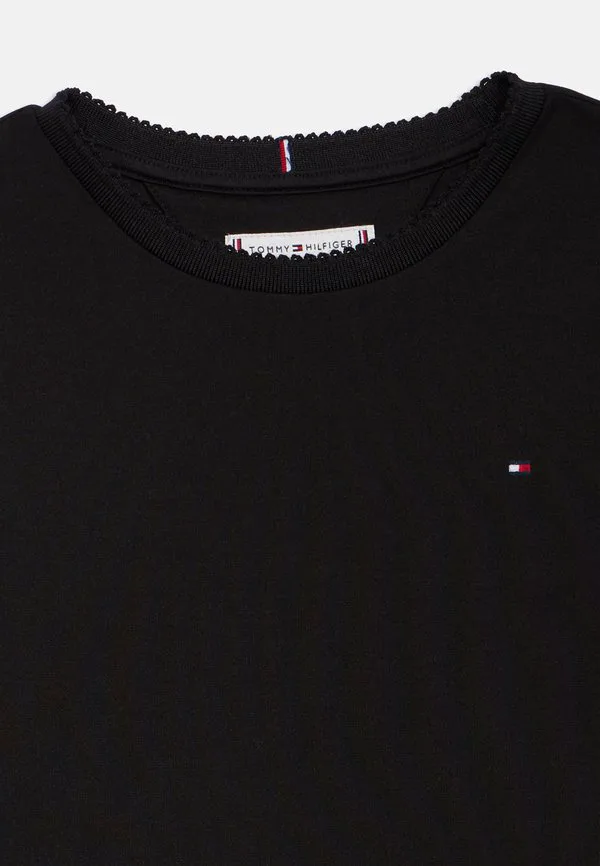 Платье-Скейтер пунто, трикотажное платье Tommy Hilfiger, Black — фото 3