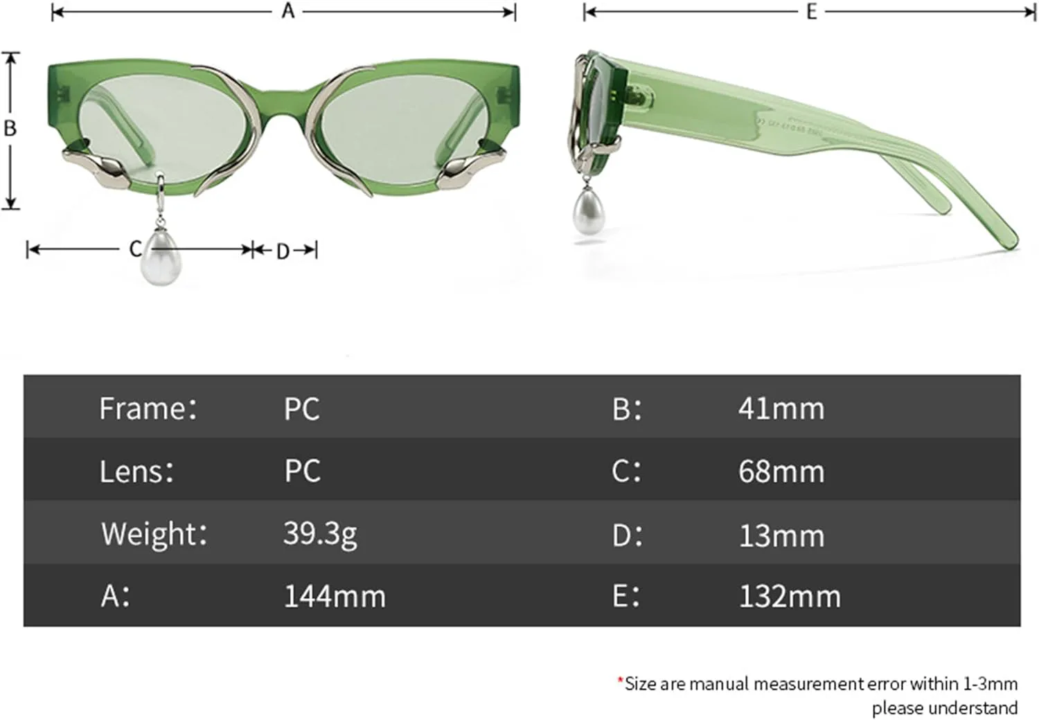 

bullabulling Модные овальные солнцезащитные очки «кошачий глаз» для женщин, жемчужные солнцезащитные очки, модные женские солнцезащитные очки «кошачий глаз», White