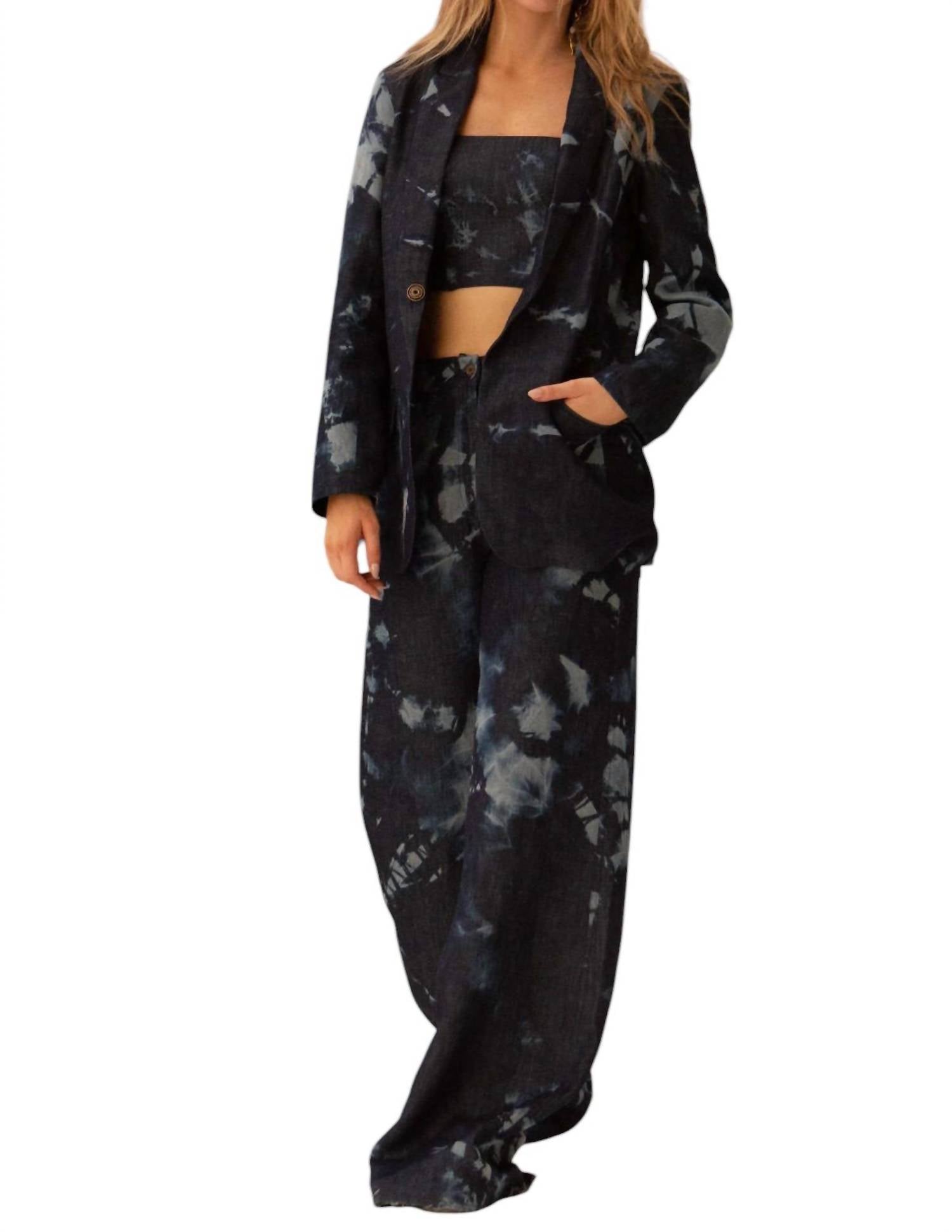 

Широкие брюки Wave в цвете Demon Tie-Dye BEATRIZ CAMACHO