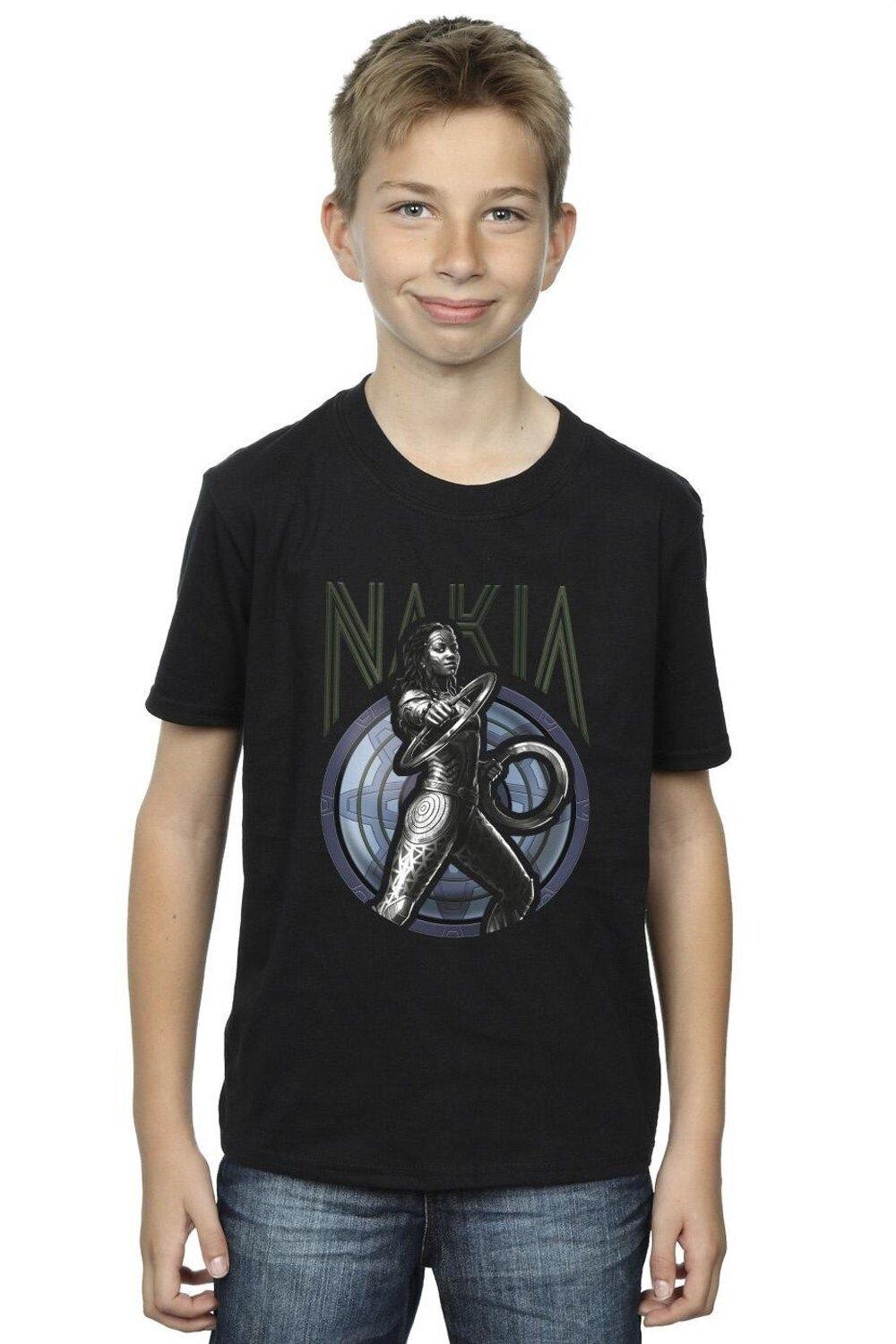 

Футболка Wakanda Forever Nakia Shield Marvel, черный