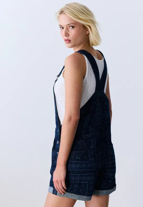 Комбинезон Next, dark blue bandana print, темно-синий с принтом бандана — фото 3