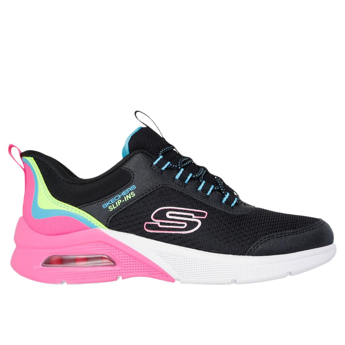Skechers Kids Нескользящие износостойкие низкие детские кроссовки черного цвета для детей от 3 до 7 лет — фото 2
