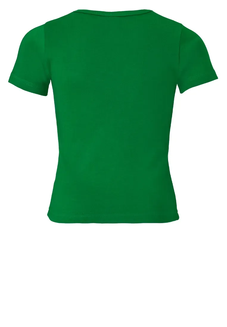 Logoshirt Футболка "Я не танцую" с классным принтом "Оскар" спереди, зеленый — фото 2