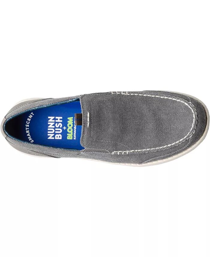 Мужские туфли Brewski Canvas Venetian Moc Toe Nunn Bush, серый — фото 4