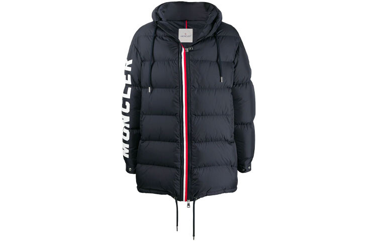 

Пуховик мужской синий Moncler