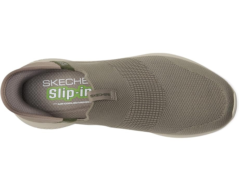Кроссовки SKECHERS Ultra Flex 3.0 Viewpoint Hands Free Slip-Ins, цвет Taupe/Olive — фото 2