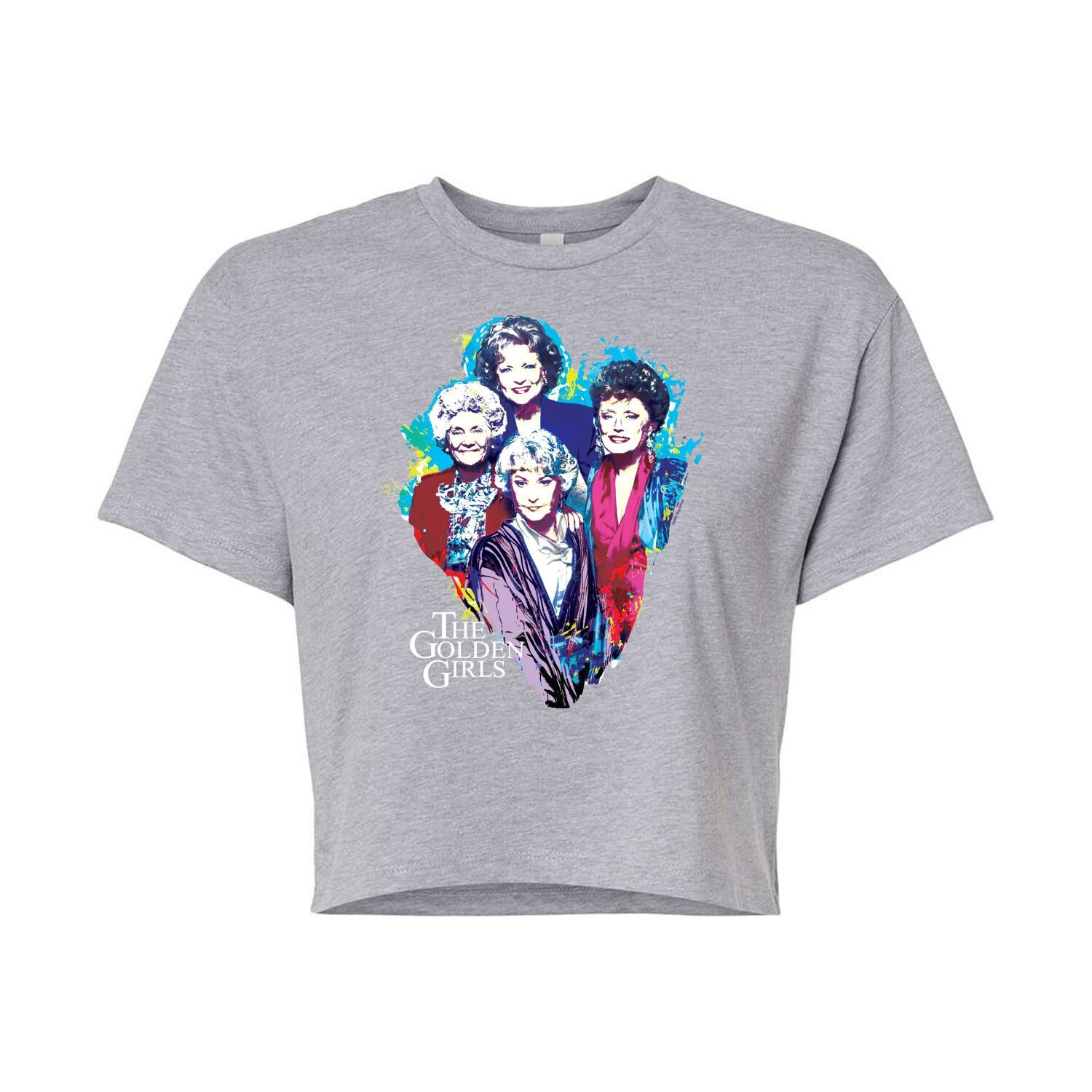 

Укороченная футболка с рисунком Golden Girls Group для юниоров Licensed Character, серый