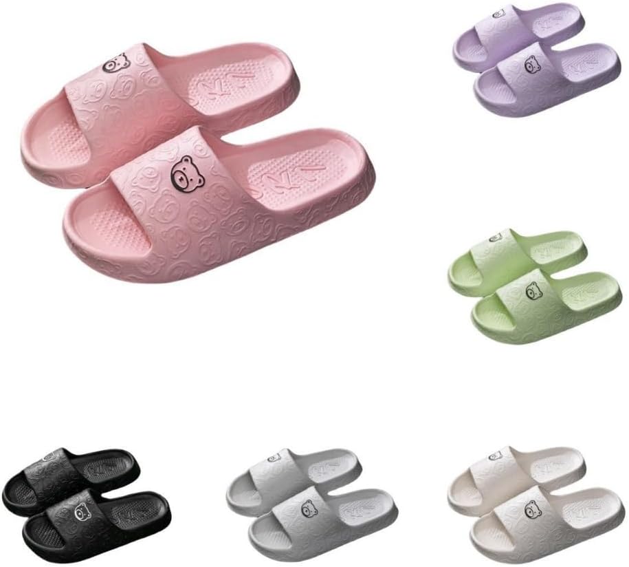 

Милые шлепанцы с медвежонком для женщин Albiva, розовый