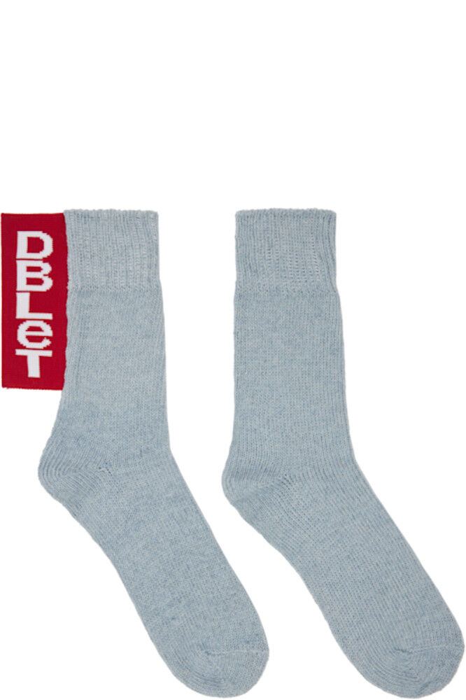 

Носки из синей переработанной джинсовой пряжи doublet