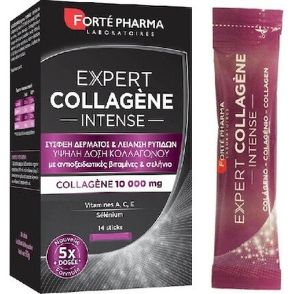 

Forte Pharma Expert Collagen Intense 10000 мг - 14 палочек для укрепления кожи и разглаживания морщин Forté Pharma