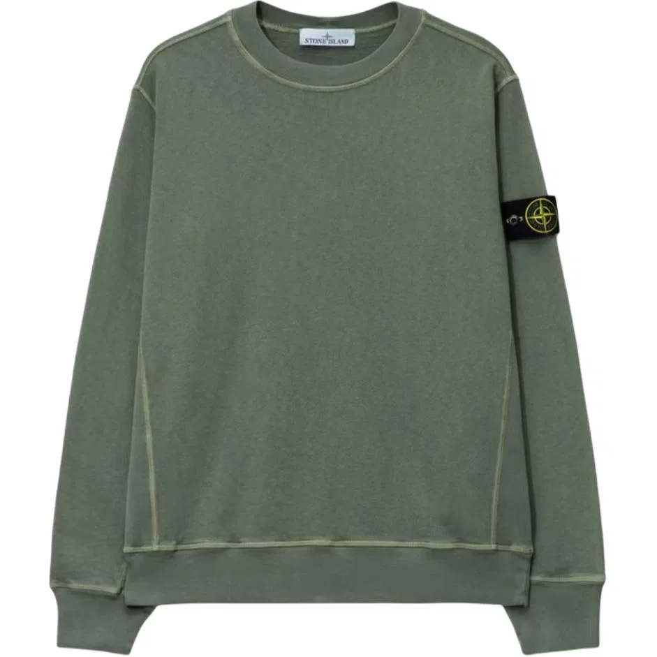 Свитшот с патчем Compass STONE ISLAND зеленый