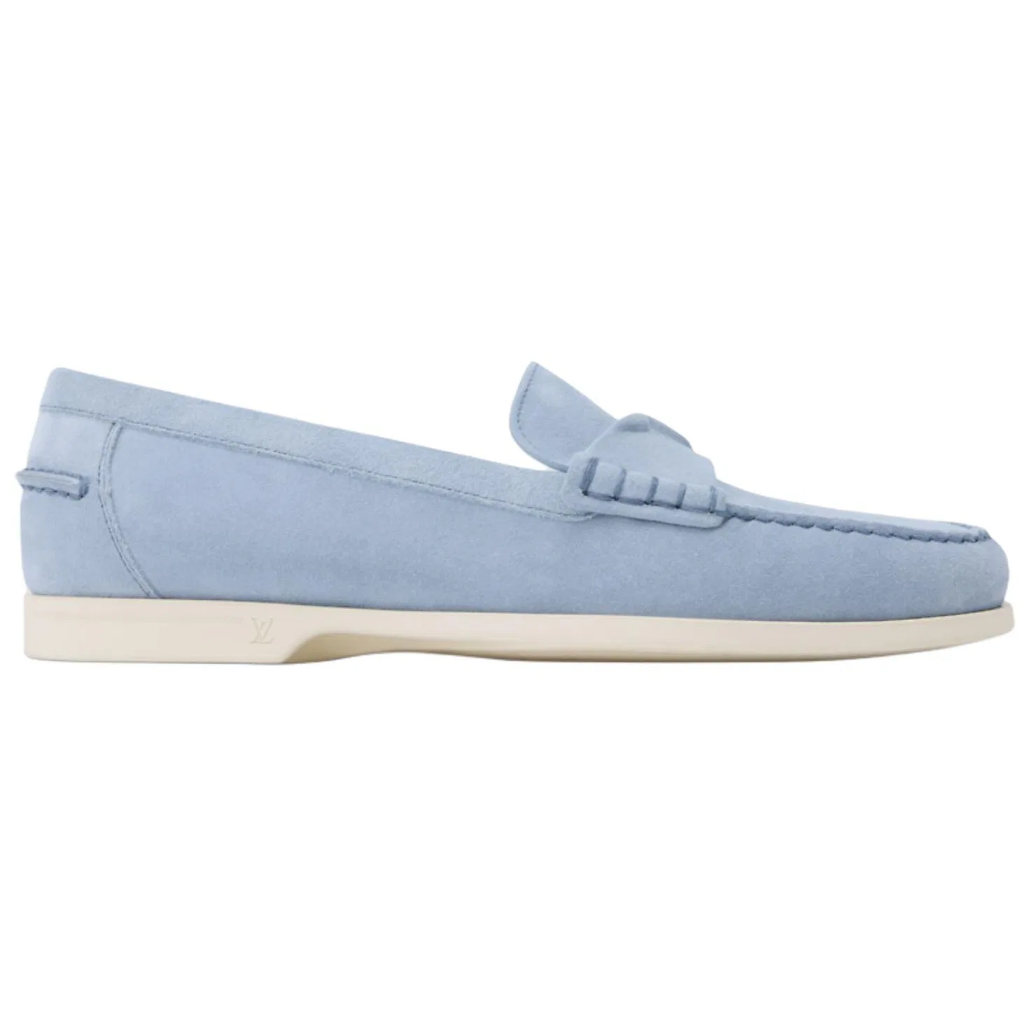 LOUIS VUITTON Croisette Casual Leather Shoes Men's Blue — фото 3