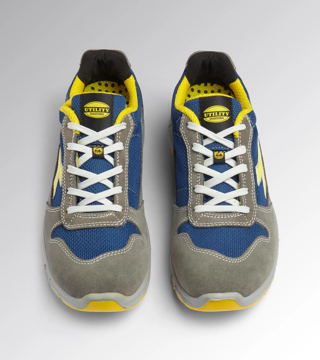 Рабочие кроссовки Utility Diadora - низкие рабочие кроссовки Run Text Low S1P SRC ESD для мужчин и женщин, Grigio Castello Blu Insegna — фото 3